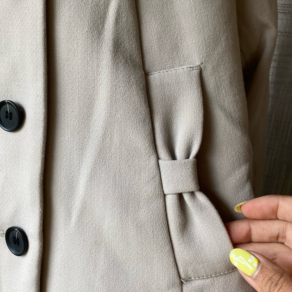 H&M Grey Jacket Blazer Size 2 - Picture 4 of 10